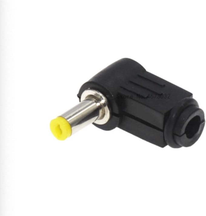DC connector 2.5x0.7 male Haaks 2.5x0.7mm