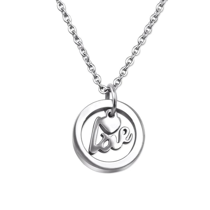 Montebello Ketting Aditya - 316L Staal - Love - ∅13mm - 46+5cm