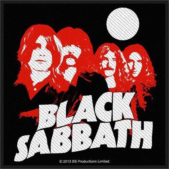 Black Sabbath - Red Portraits Patch - Zwart