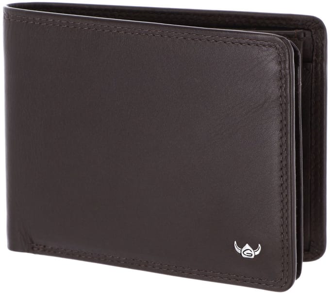 Golden Head Leren portemonnee Polo RFID Protect Scheintasche 1420 Dunkelbraun donkerbruin