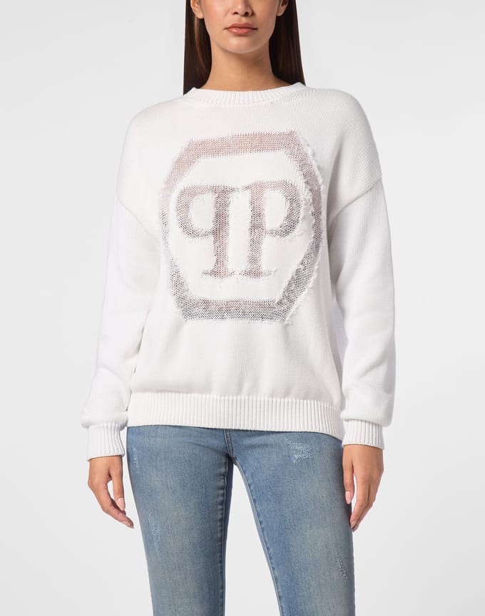 Pullover Ronde Hals Hexagon