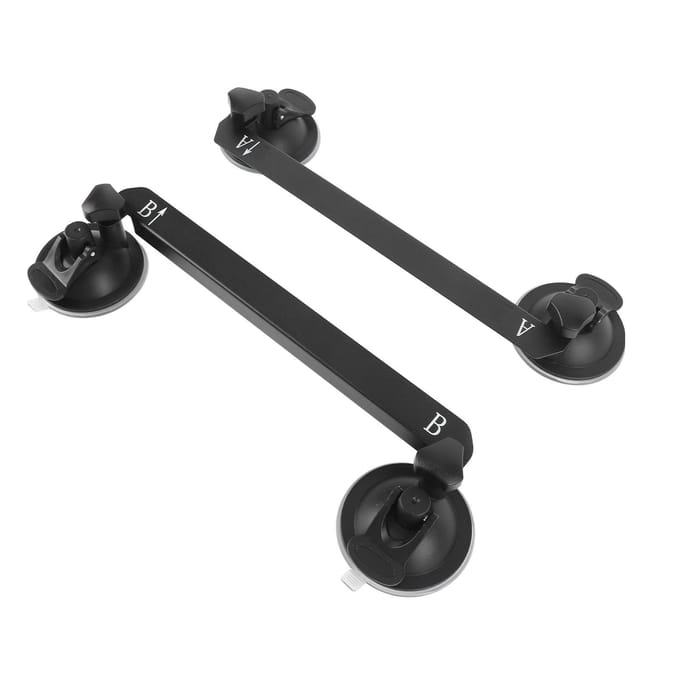 Support Ventouse Satellite pour Pare-brise de Voiture Toit Ouvrant ABS Fer Stable Ventouse pour Antenne Parabolique gray