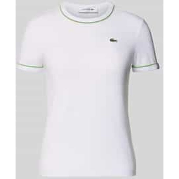 Slim fit T-shirt van katoenmix