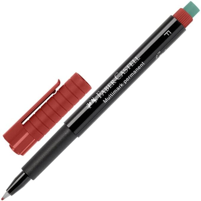 Faber-Castell multimarker - permanent - F - rood - FC-151321