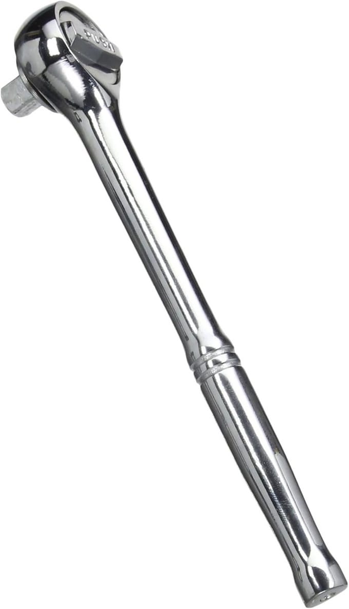 Omdraaibare Ratel Handvat 1/2 Inch Drive Lengte 250 mm Chroom-Vanadium
