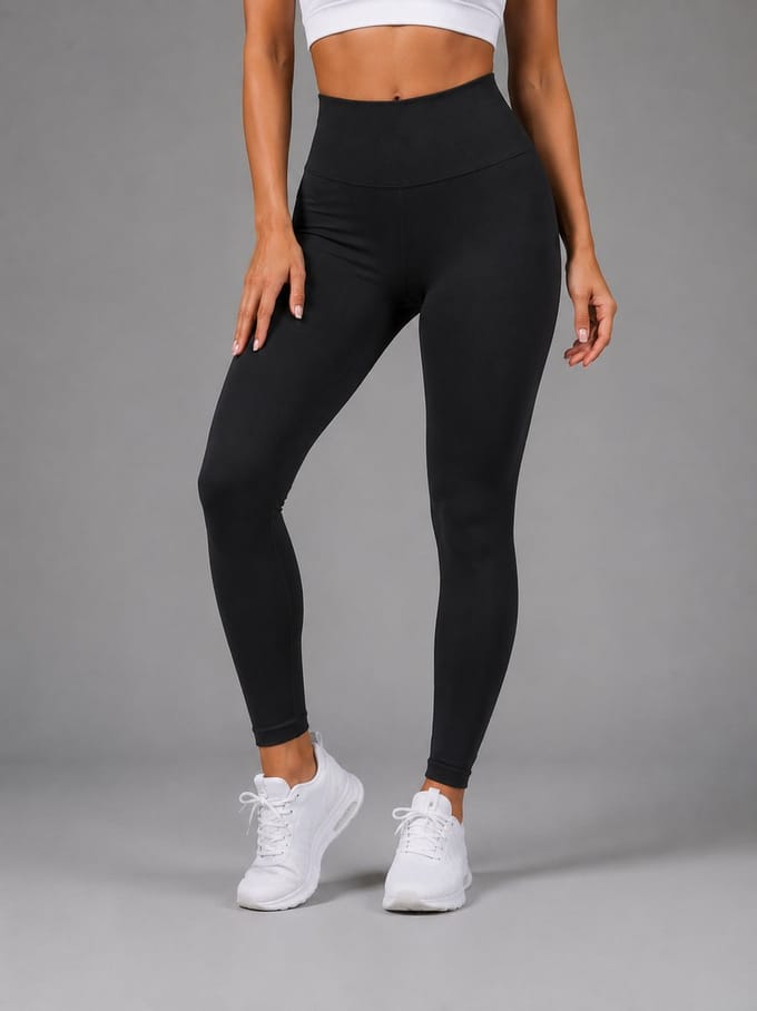 SparkNine Vibe sportlegging - M - zwart - squat-proof - butt crunch - elastisch - high waist - ondersteunend