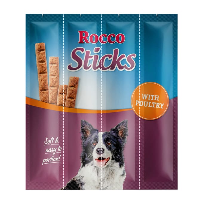 3x120g Sticks Gevogelte Rocco Hondensnacks