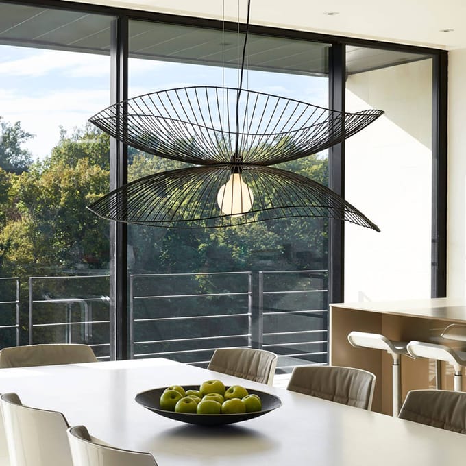 Forestier Libellule L hanglamp, 100 cm, zwart