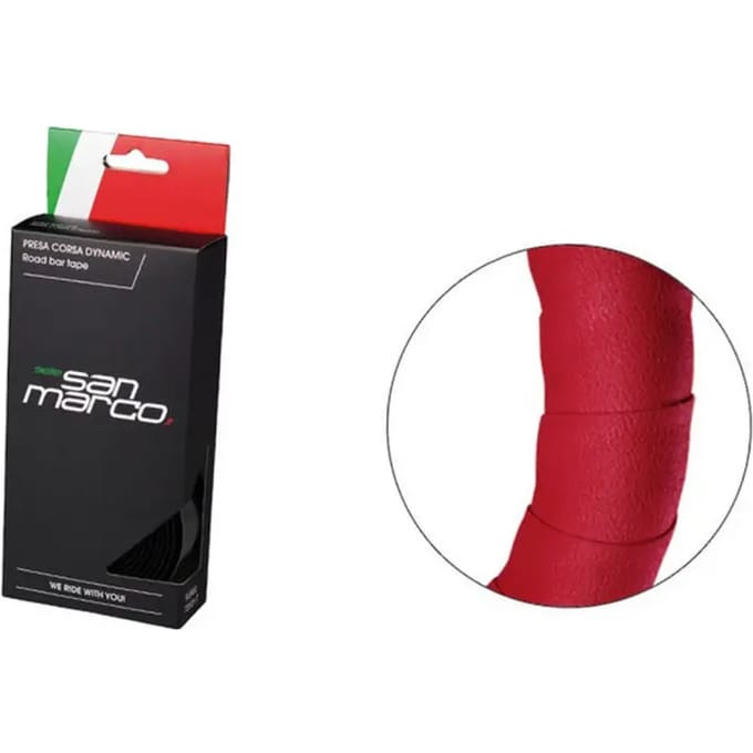 Selle San Marco Presa Corsa Dynamic Stuurlint Rood 3 x 2000 mm