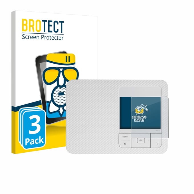 BROTECT - Screenprotector voor Canon Selphy CP1500 Mini - Folie Beschermfolie Beschermglas matte 3 Stuks