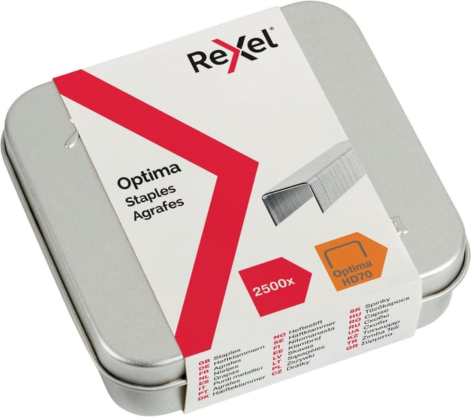 Nieten Rexel Optima nr70HD gegalvaniseerd 2500 stuks