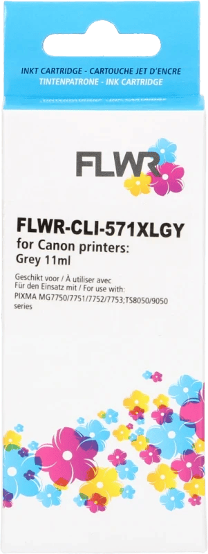 Huismerk Canon Cartridge, alternatief CLI-571XL grijs