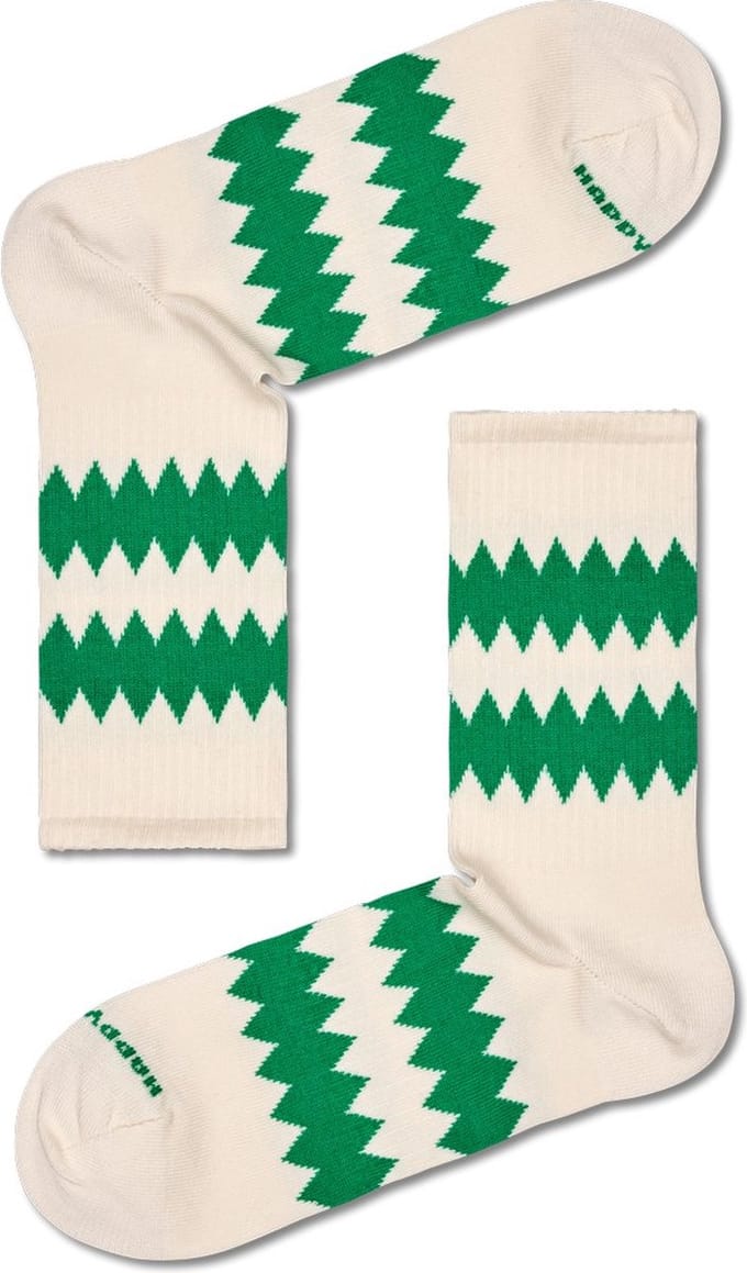 Happy Socks Zigzag 3/4 Crew Sock - unisex sokken - Unisex - Maat: 41 - 46