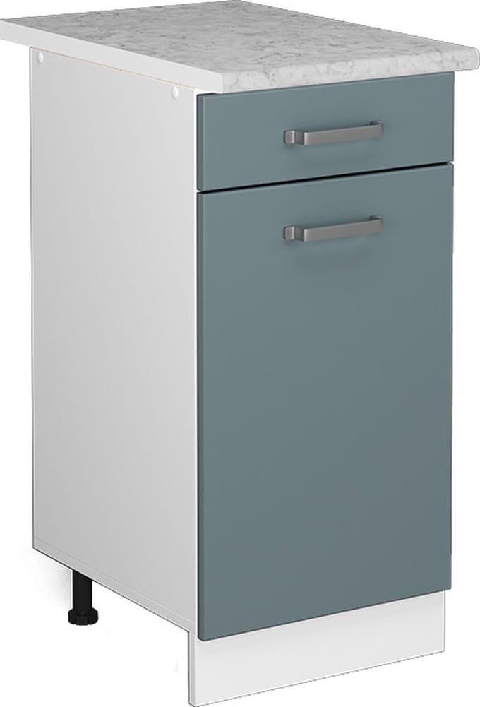 Vicco R-Line Keukenonderkast – 40 cm, WB Marmer Blauw-grijs