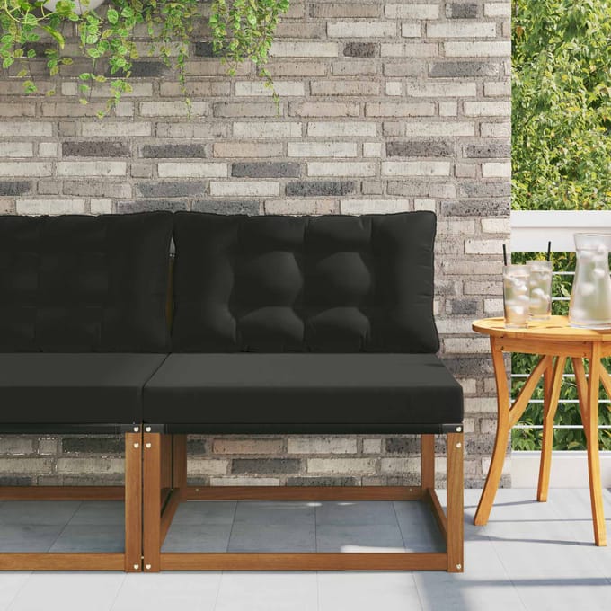 vidaXL - Buiten - Midden - Sofa - Massief - Acacia - Hout - Naturel