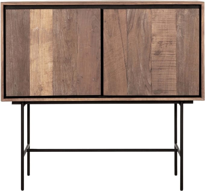 24Designs Metropole Dressoir Klein - B100 X D45 X H95 Cm - Teakhout