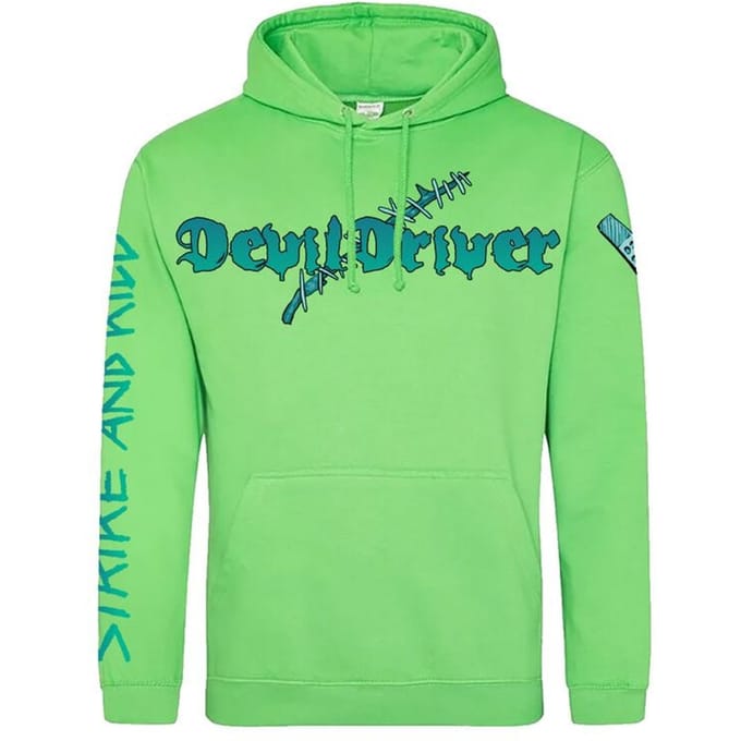DevilDriver Trui met capuchon - Strike And Kill - S tot XL - voor Mannen - lemon