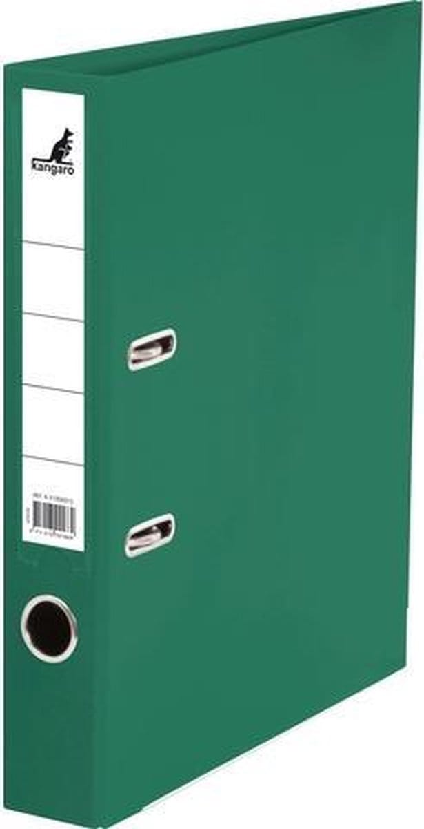 Kangaro ordner - A4 - 2-rings - groen - rugbreedte 50mm