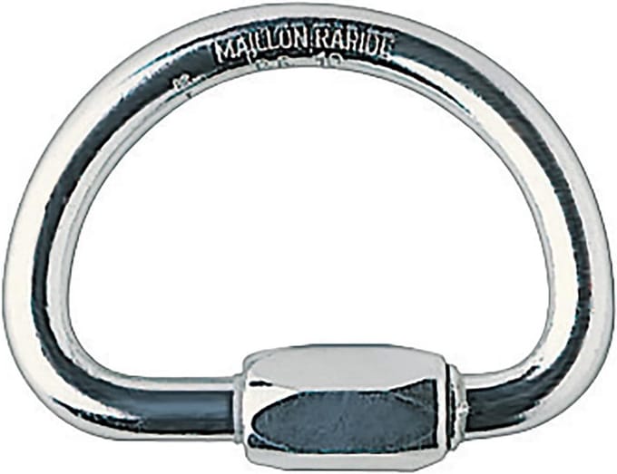 Lichtgewicht Halfronde Karabiner - Grijs - Unisex Klimuitrusting