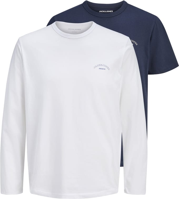 JACK&JONES - JJCOLLEGE LOGO TEE SS/LS SET MP JNR - Jongens - T-shirts