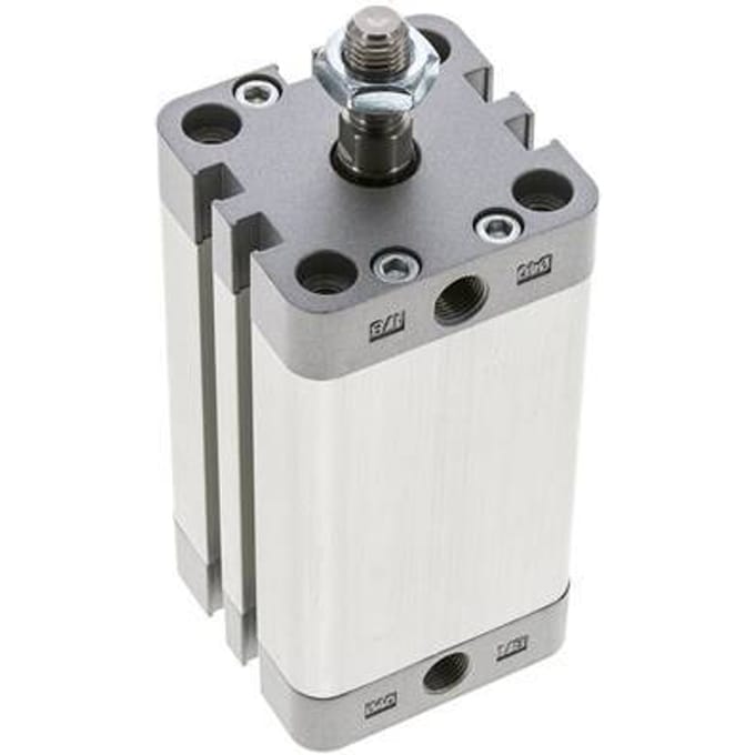 ISO 21287 Compacte Dubbelwerkende Cilinder 40-60mm - Magnetisch - Mannelijke Stang