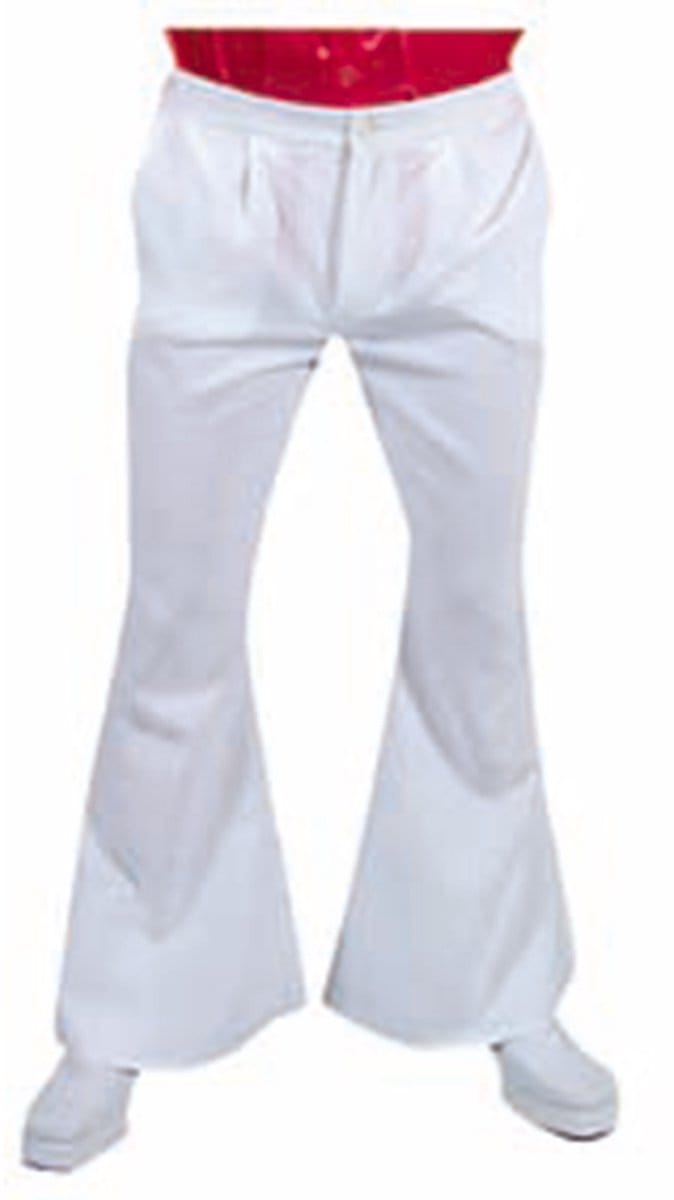 Magic Design Hippiebroek Heren Polyester Wit Maat S