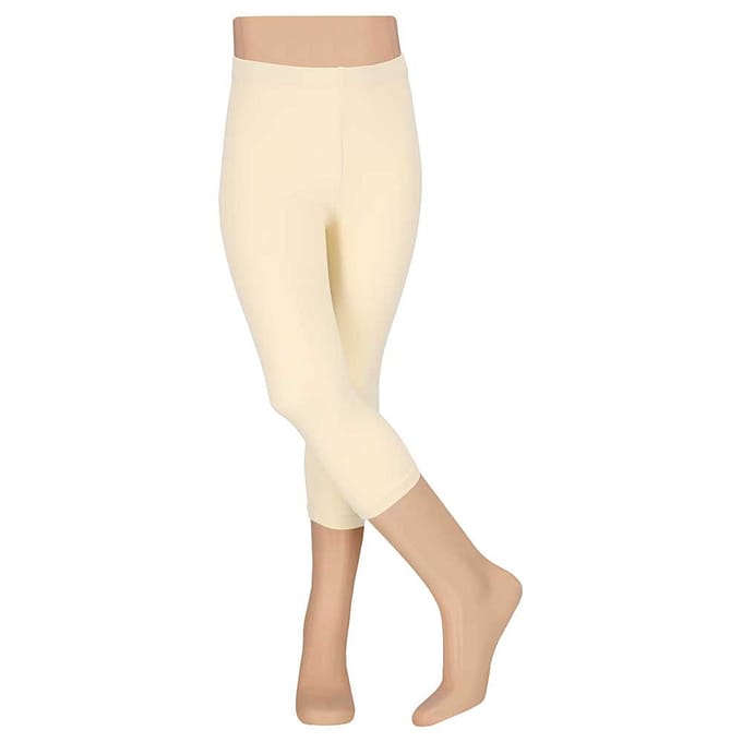 Legging meisjes - Capri - Katoen - 2-Pak - Ecru / 104/110