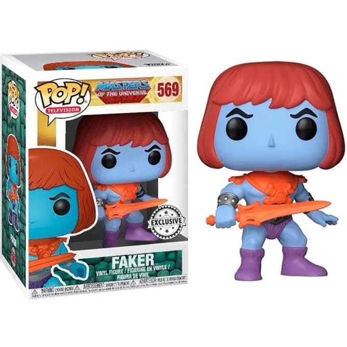 Beeldje Funko POP Masters Of The Universe Faker Exclusive