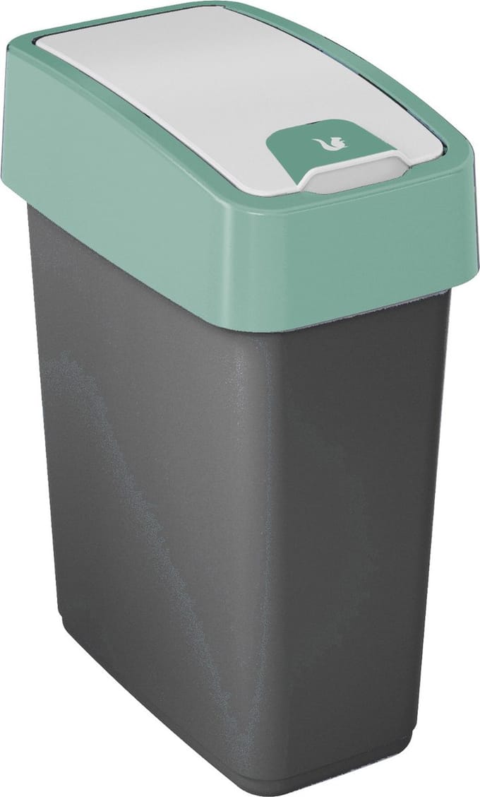 Keeeper Afvalemmer met Plooideksel Premium - Zachte touch - 10 L - groen