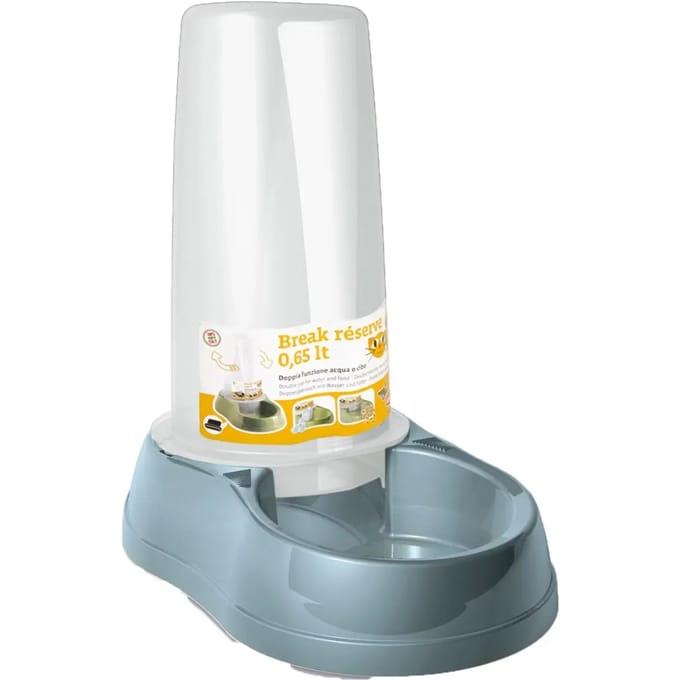Plastic voer- en waterbak Kerbl