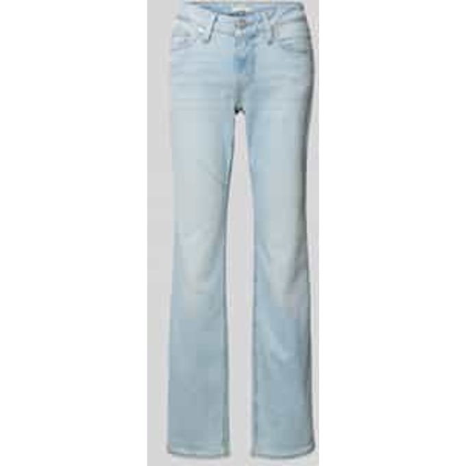 Bootcut jeans van katoenmix