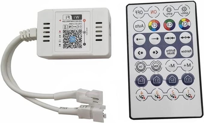 Allecta - LED-strip controller voor iOS/Android app, wifi-muziek, met Alexa/Google Home/IFTTT - WS2812B WS2811 WS2812 ECO 1903 LED-strip.