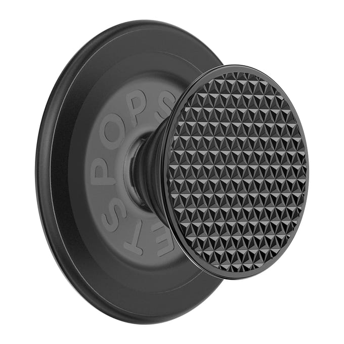 PopSockets PopGrip geschikt voor MagSafe Round - Triangle Knurled Black