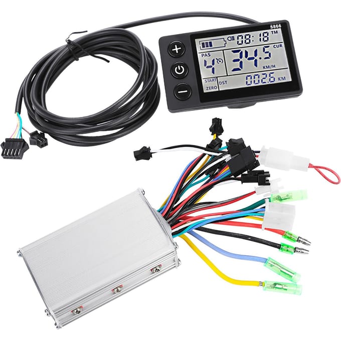 24V 36V Waterdicht LCD Display Paneel Elektrische Fiets Scooter Controller Kit (1#24V 36V) 36V/48V 250W/350W black