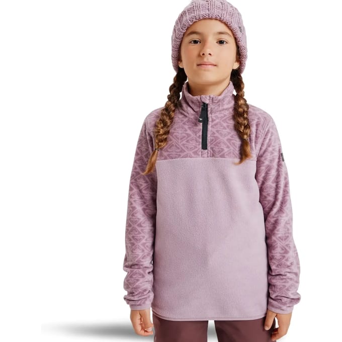 Polaire half-zip voor meisjes Roxy Whitecamp