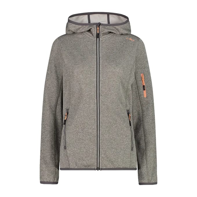 Hoodie met mesh-inzetten dames CMP Knit-Tech
