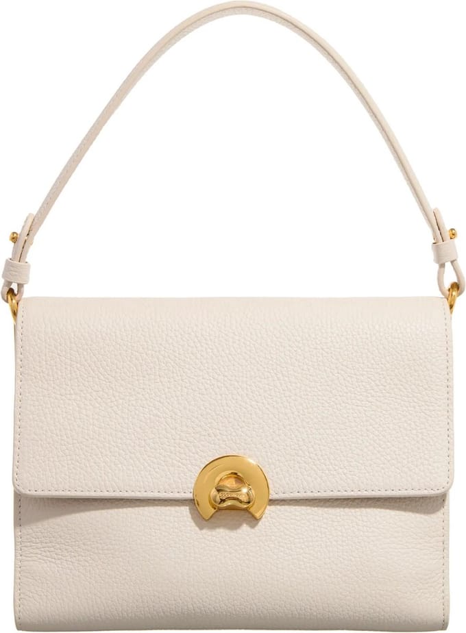 Coccinelle Binxie - Schoudertas 23 cm (lambskin white)