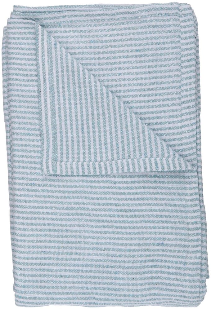 Table cloth stripe lurex blue