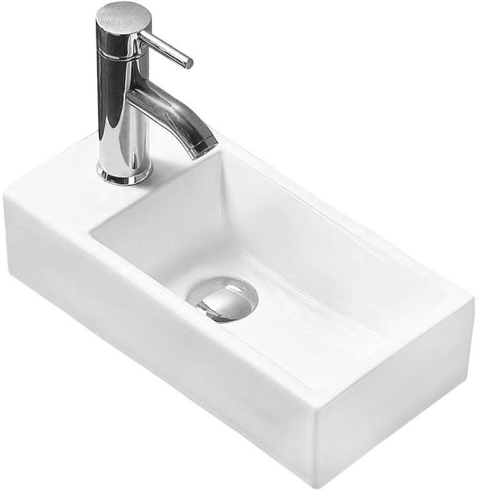 Mexen Inez opzetwastafel rechts 45 x 25 cm, wit - 21434500R