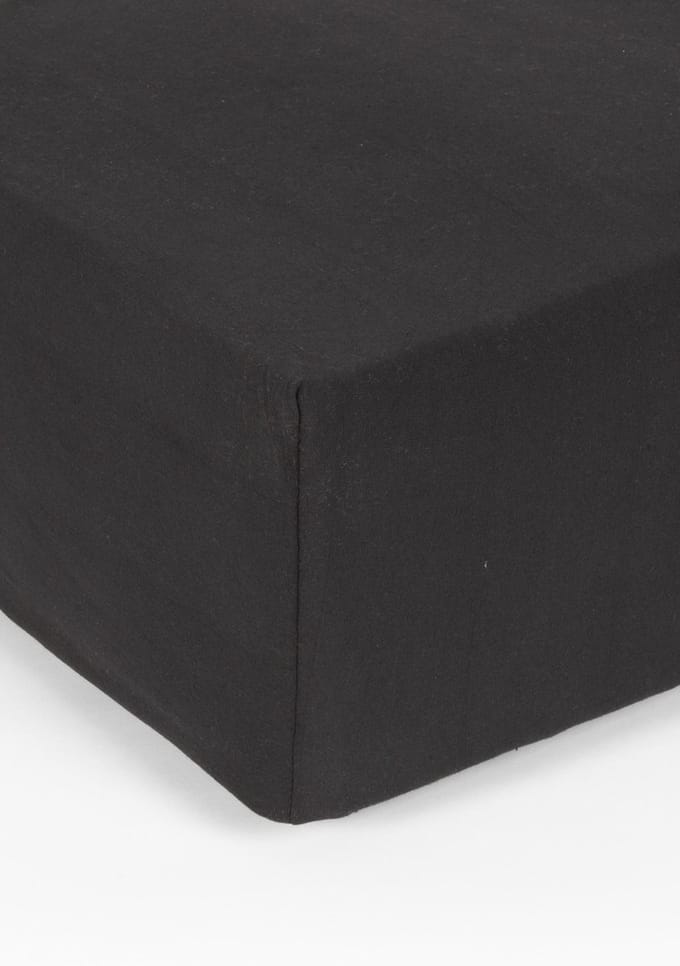 Ambianzz Bedding Enkel Jersey Hoeslaken 150 gram Black