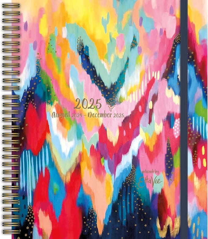 Deluxe Agenda 2024-2025 Planner Maand- & Weekoverzicht met Stickers