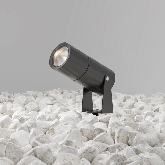 Maytoni LED prikspot Bern, grafiet, Ø5,5cm, 5W, IP65