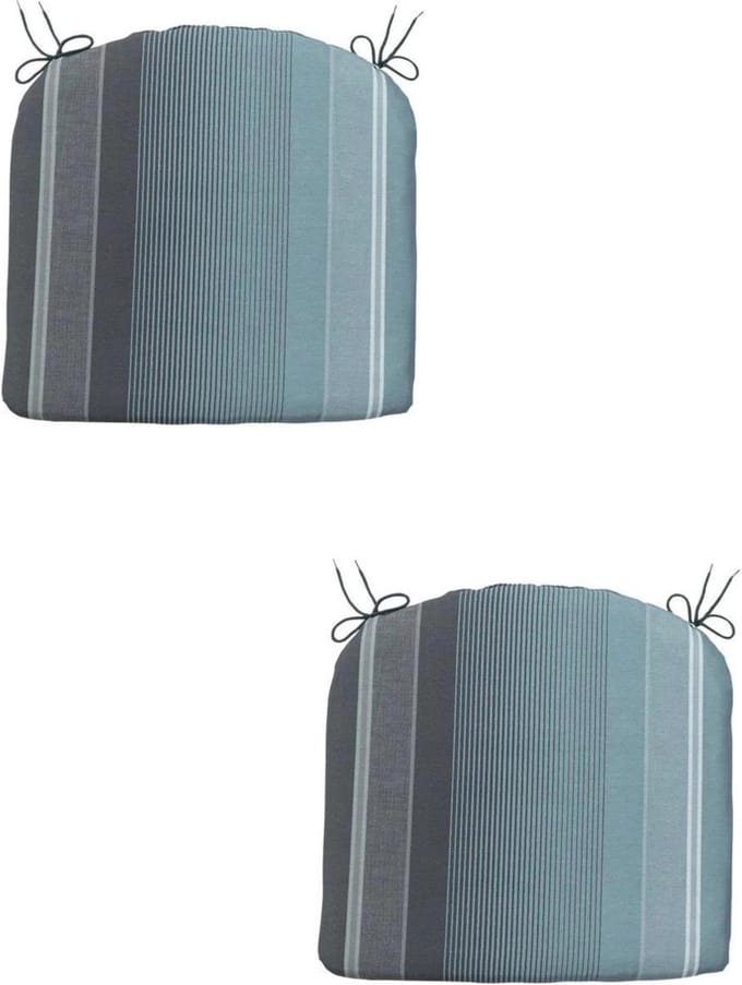 Madison - Zitkussen - Universeel - 2st - 46x48cm - Stef Grey - Grijs