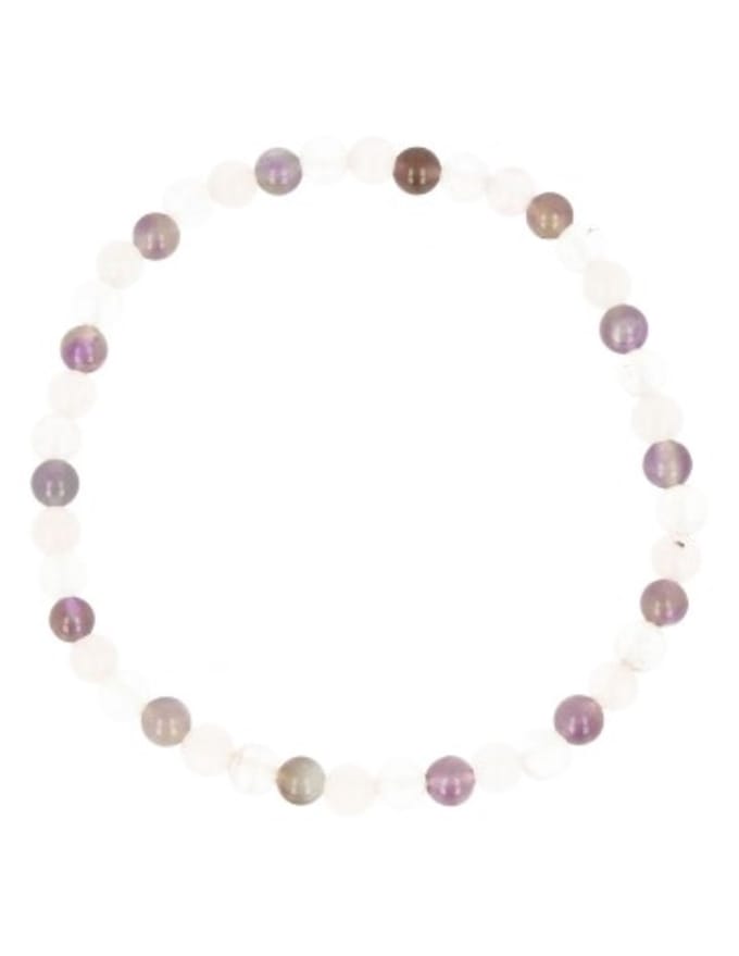 Gouden driehoek kralenarmband 4mm