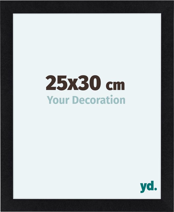 Your Decoration - Fotolijst 25x30 cm - MDF - Zwart Mat - Como