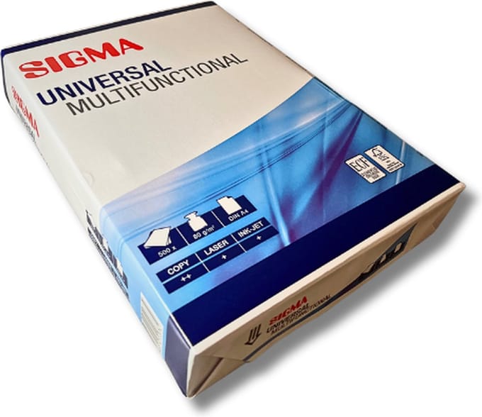 Sigma - Printpapier - Kopieerpapier - A4 - 500 vellen - 80g/m2 - universeel multifunctioneel