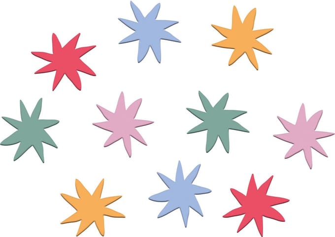 Folat - XL Confetti - Starburst (45 stuks)