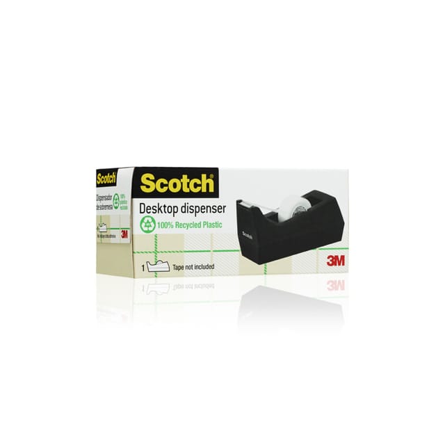Plakbandhouder scotch c38 verzwaard zwart