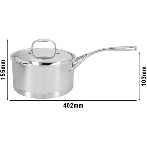 DEMEYERE ATLANTIS 7 - Steelpan met deksel - Ø 200mm - RVS