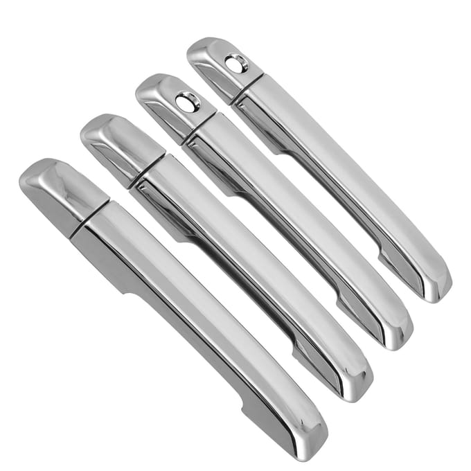 4 PIÈCES Couvercle de Poignée de Porte de Voiture ABS Surface Électroplaquée Bouton Adapté pour ISUZU DMAX 20122015 white